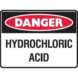 Hydrochloric Acid - Danger Sign