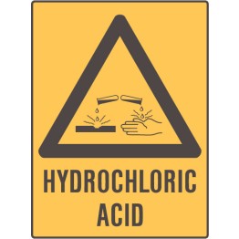 Hydrochloric Acid - Warning Sign