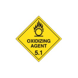 Dangerous Goods Labels & Placards - Oxidizing Agent 5.1