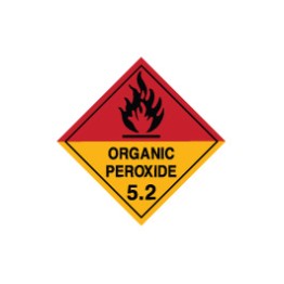 Dangerous Goods Labels & Placards - Organic Peroxide 5.2 (Black)