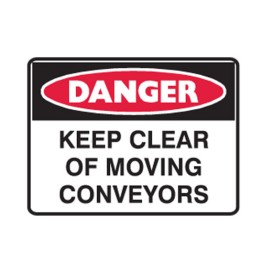 Keep Clear Of Moving Conveyors