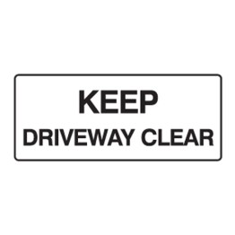 Keep Driveway Clear
