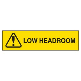Low Headroom - Overhead Sign