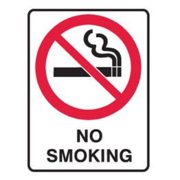 No Smoking Labels 55x90 SAV Pk5