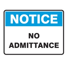 No Admittance