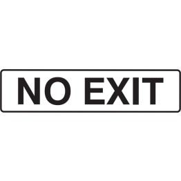 No Exit Self Stick