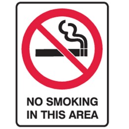 No Smoking In This Area - Ultra Tuff Signs