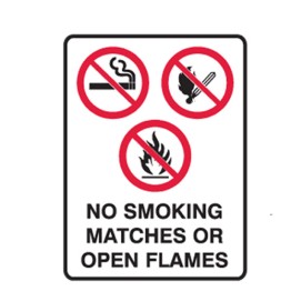 No Smoking Matches Or Open Flames