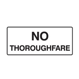 No Thoroughfare - Door Signs