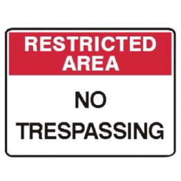 No Trespassing