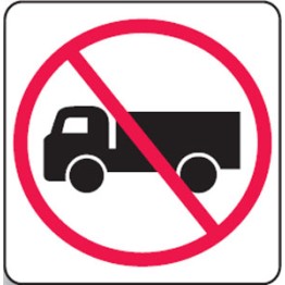 No Trucks Sign