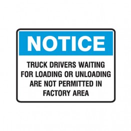 Notice Truck Drivers Waiting For Loading Or Unloading