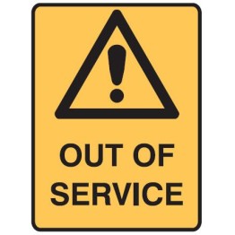 Lockout Signs - Out Of Service