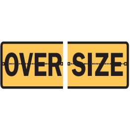 Oversize - Split Hinged 600 x 450mm Reflective Metal