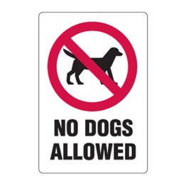 Park And Playground Sign - No Dogs Allowed