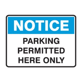 Parking Permitted Here Only