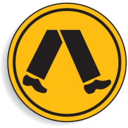 Pedestrian Crossing Symbol Sign