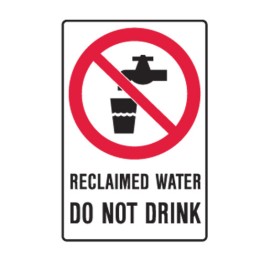 Reclaimed Water Do Not Drink