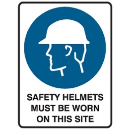 Safety Helmets Must Be Worn On This Site - Ultra Tuff Signs