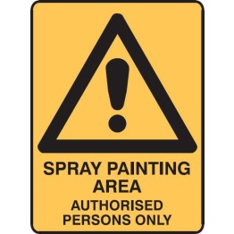 Spray Painting Area Authorised Persons Only