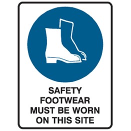 Safety Footwear Must Be Worn On This Site - Ultra Tuff Signs