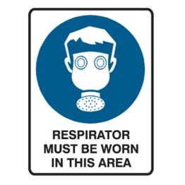 Respirator Must Be Worn In This Area Labels 90x125 SAV Pk5