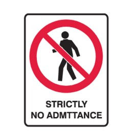 Strictly No Admittance