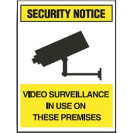 Surveillance Signs - Video Surveillance In Use On These Premises