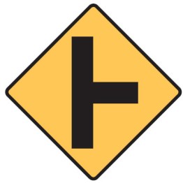 T Junction Sign