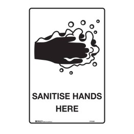 General Information Signs - Sanitise Hands Here