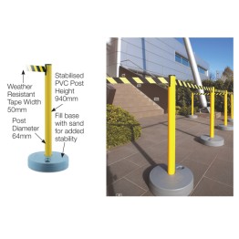 Outdoor Tensabarrier Stanchion System