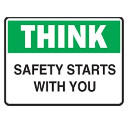 Think Safety Starts With You Labels 125x90 SAV Pk5