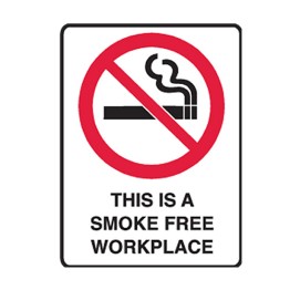 This Is A Smoke Free Workplace