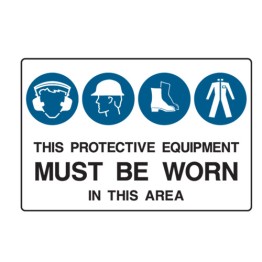 This Protective Equipment Must Be Worn In This Area