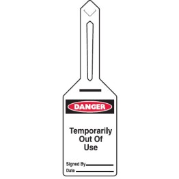 Tie-Out Lockout Tags - Danger