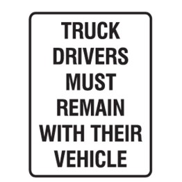 Truck Drivers Must Remain With Their Vehicle