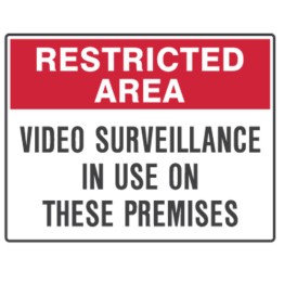 Video Surveillance In Use On These Premises