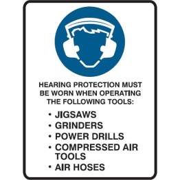 Hearing Protection Must Be Worn When Operating The Following Tools: