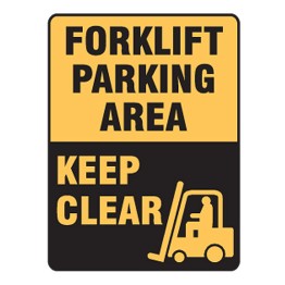Warehouse Information Signs - Forklift Parking Area