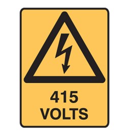 Warning Signs - 415 Volts