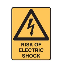 Warning Signs - Risk Of Electric Shock
