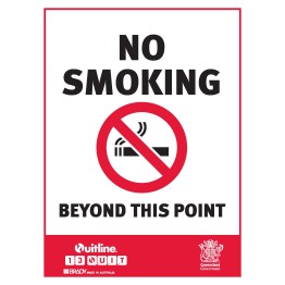 QLD STATE NO SMOKING BEYOND THIS POINT