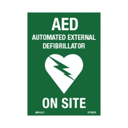 AED Defibrillator Sign
