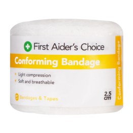 t Aiders Choice Conforming Bandage, 2.5cm (W