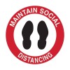 Floor & Carpet Marking Sign - Maintain Social Distancing