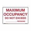 Social Distancing Sign - Maximum Room Capacity Do Not Exceed... Persons