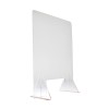Acrylic Sneeze Guard with Stands, 600 x 800mm