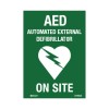 AED Defibrillator Labels - AED on Site