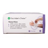 First Aider's Choice Gauze Swabs 10cm (W) x 10cm (H), Pack of 5