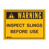 Inspect Slings Before Use Labels 